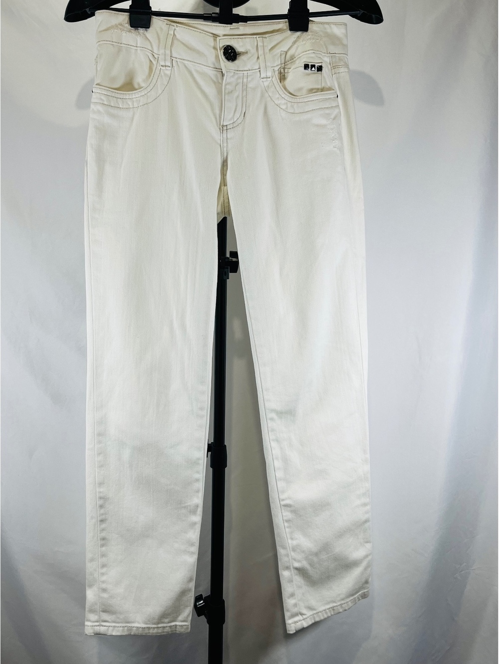 Elle White Skinny Jeans Size 4 with 99% Cotton and 1% Spandex